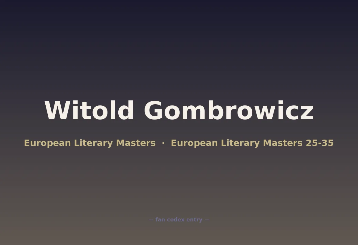 Witold Gombrowicz